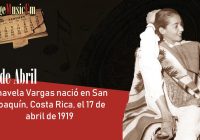 Chavela Vargas nació en San Joaquín, Costa Rica, el 17 de abril de 1919