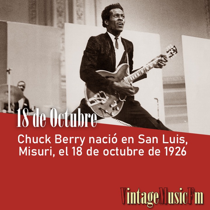 Chuck Berry nació en San Luis, Misuri, el 18 de octubre de 1926