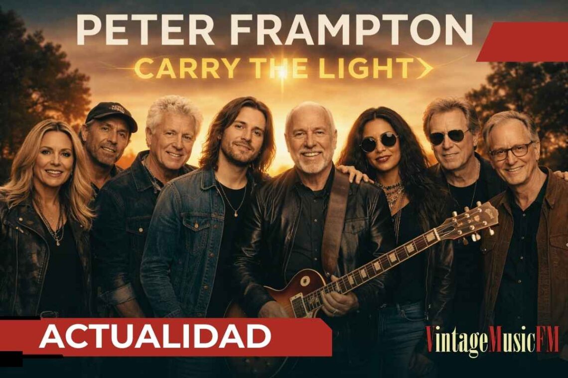 Peter Frampton regresa con Carry The Light, un álbum junto a su hijo y grandes estrellas del rock