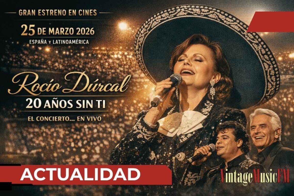 Rocío Dúrcal regresa a los cines con su concierto más emblemático en el 20º aniversario de su muerte