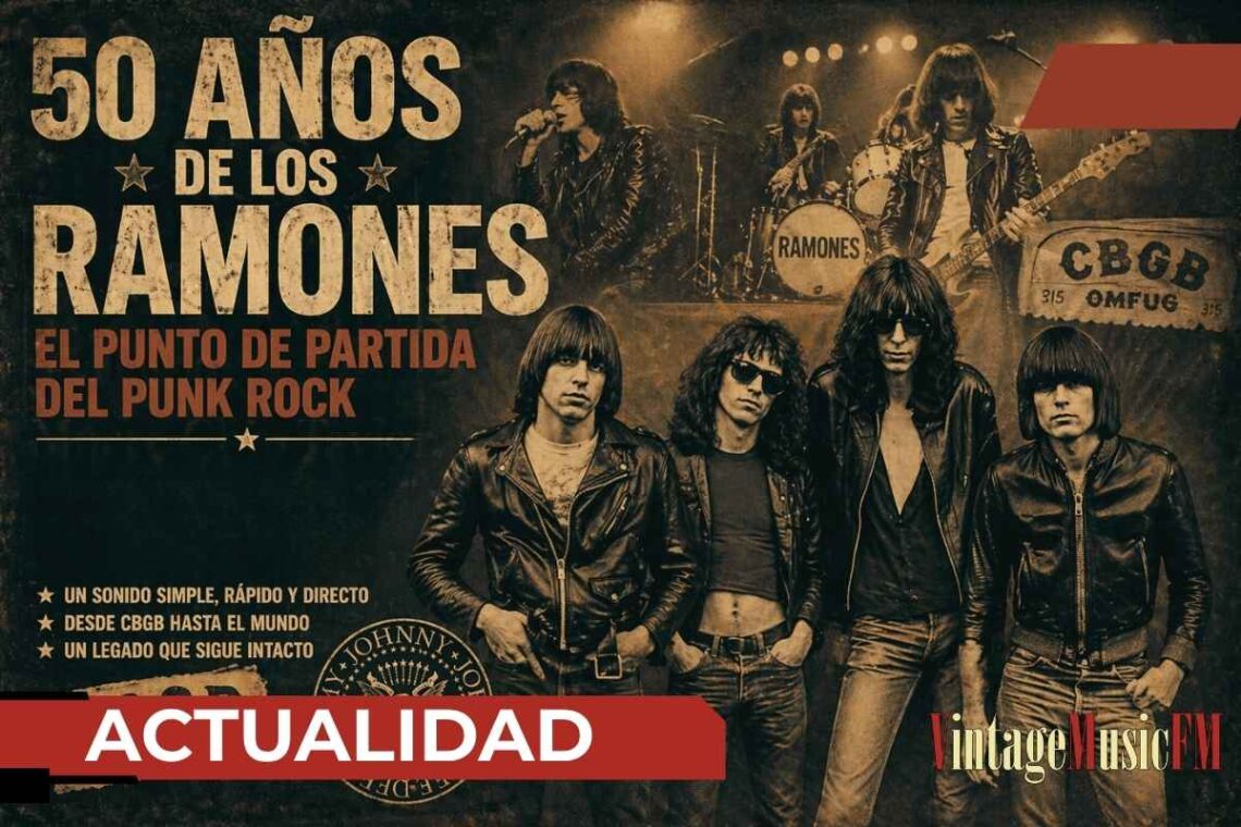 50 años de los Ramones: el rugido que dio forma definitiva al punk rock