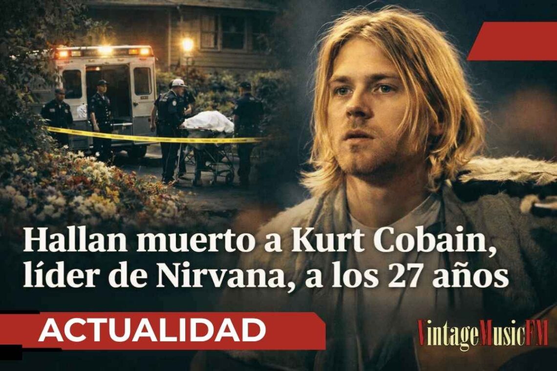 1994: Kurt Cobain, líder de Nirvana, muere a los 27 años dejando un legado imborrable en la música