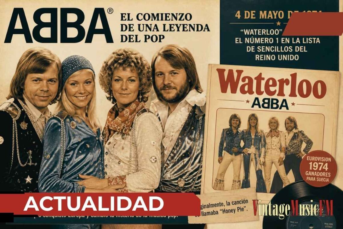 Waterloo lleva a ABBA a su primer número uno en Reino Unido en 1974