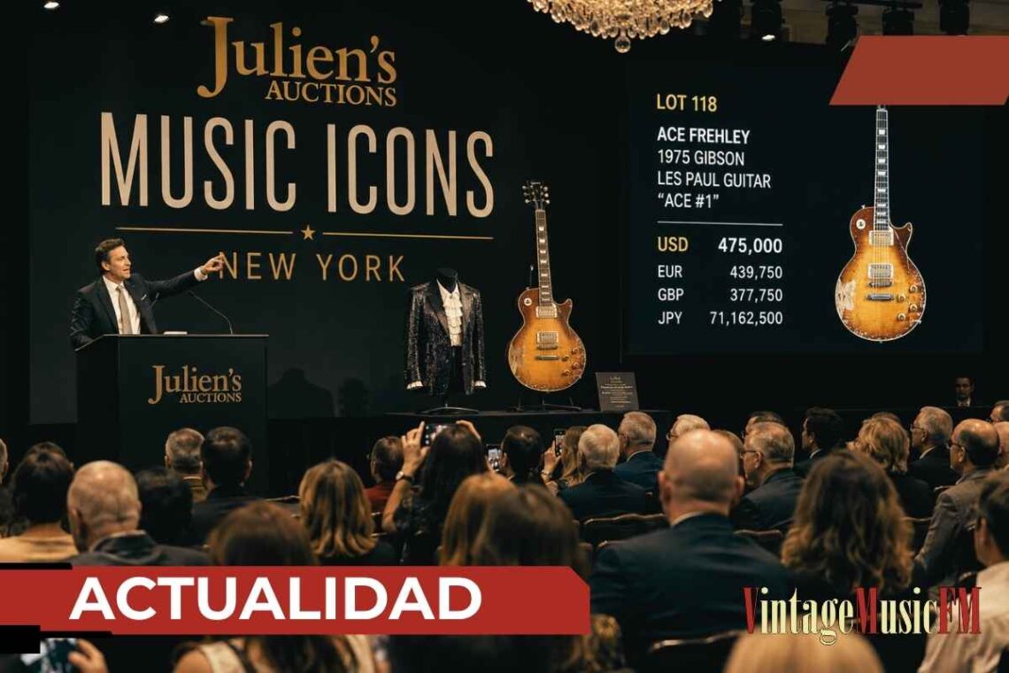 La memorabilia musical vive un auge histórico en la subasta Music Icons 2026