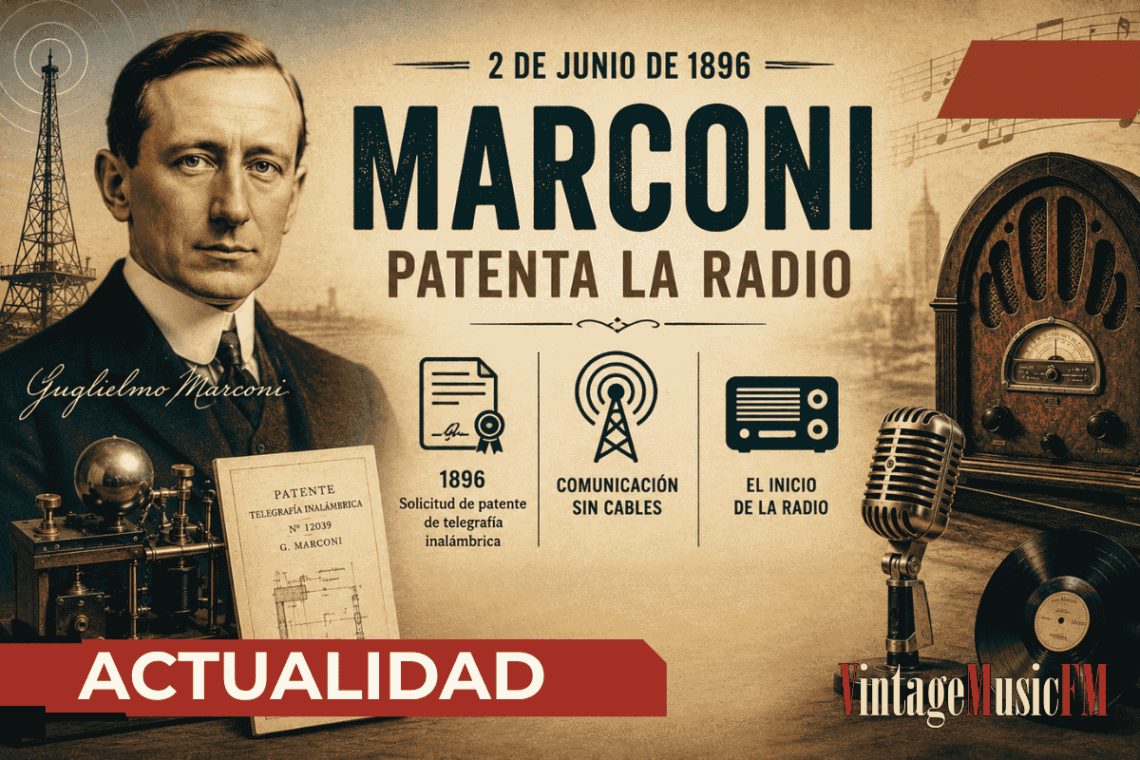 2 de junio de 1896: La patente de Marconi que revolucionó las comunicaciones y transformó la historia de la música