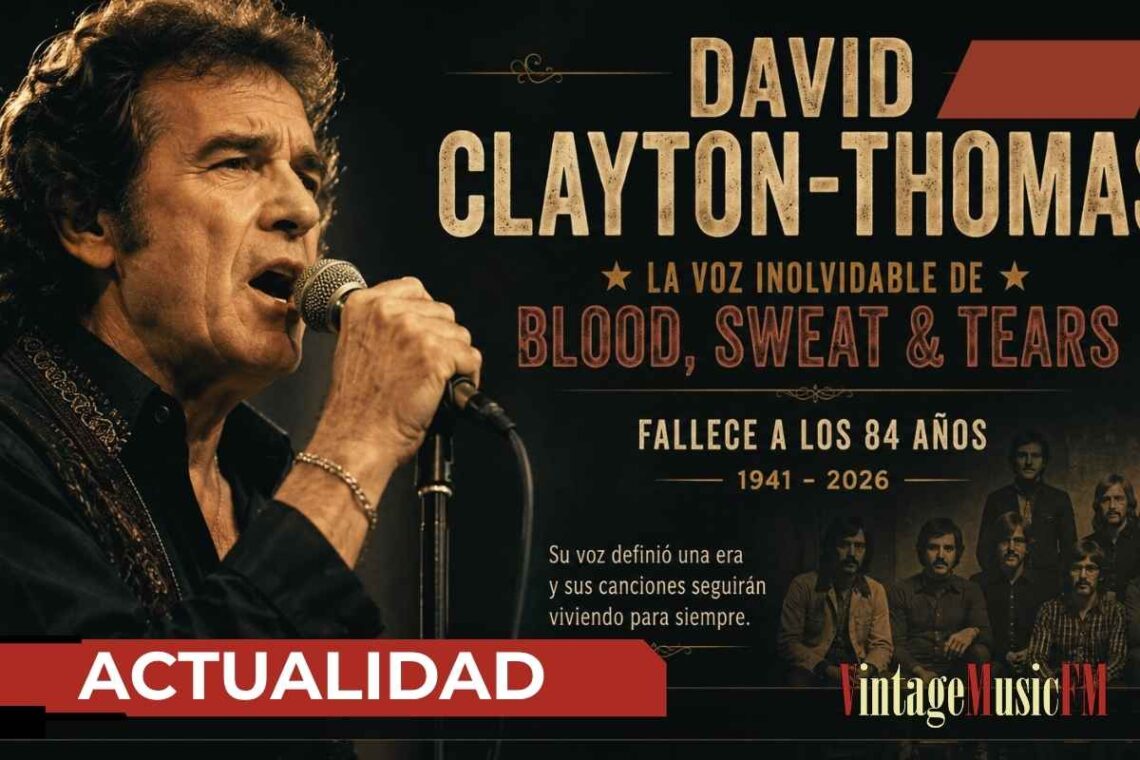 David Clayton-Thomas, la voz legendaria de Blood, Sweat & Tears, fallece a los 84 años