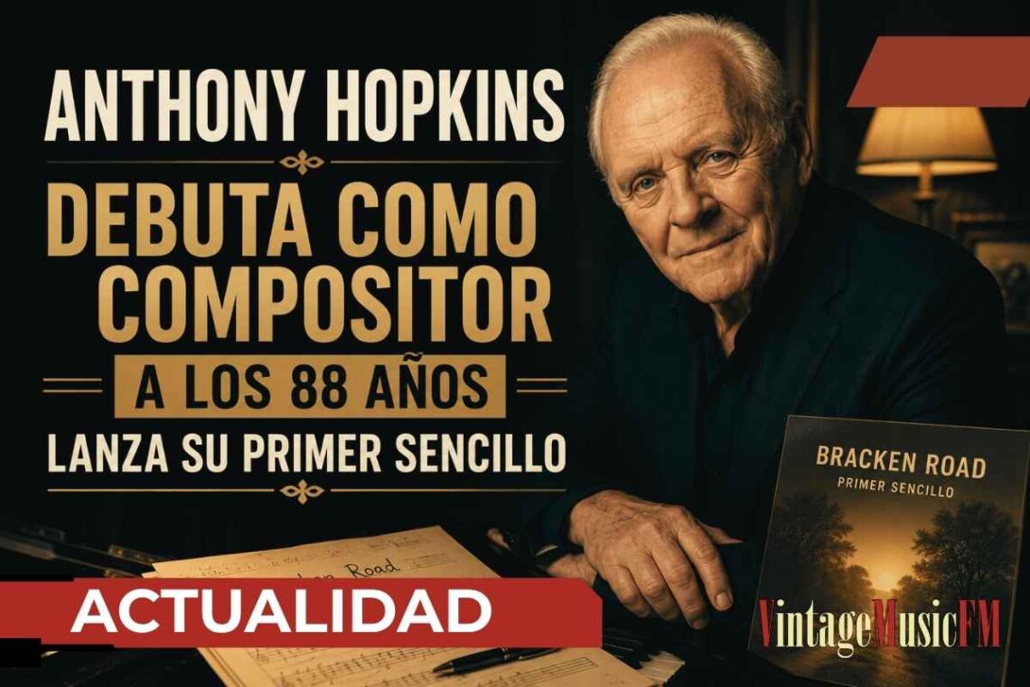 Anthony Hopkins cumple un viejo sueño: publica su primer sencillo como compositor a los 88 años