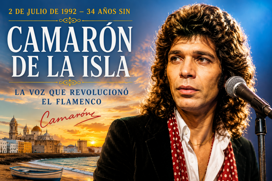 34 años sin Camarón de la Isla: la voz que revolucionó el flamenco y sigue emocionando al mundo