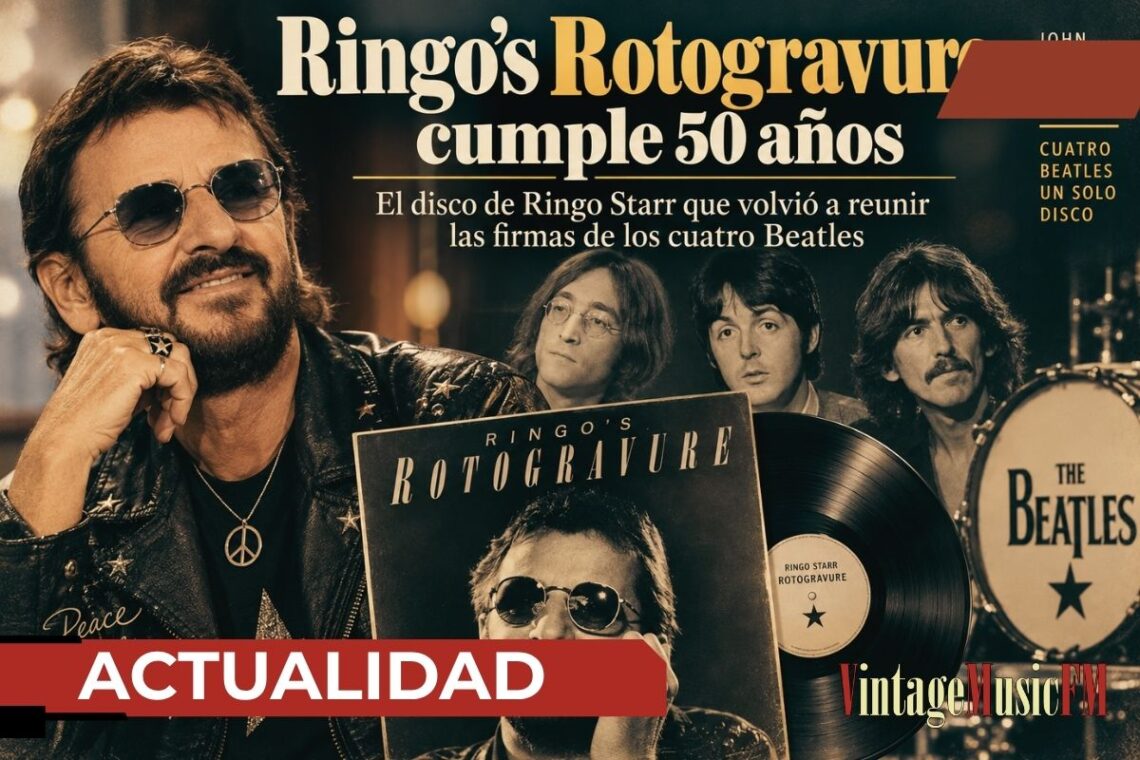 Ringo’s Rotogravure cumple 50 años: el disco de Ringo Starr que volvió a reunir las firmas de los cuatro Beatles