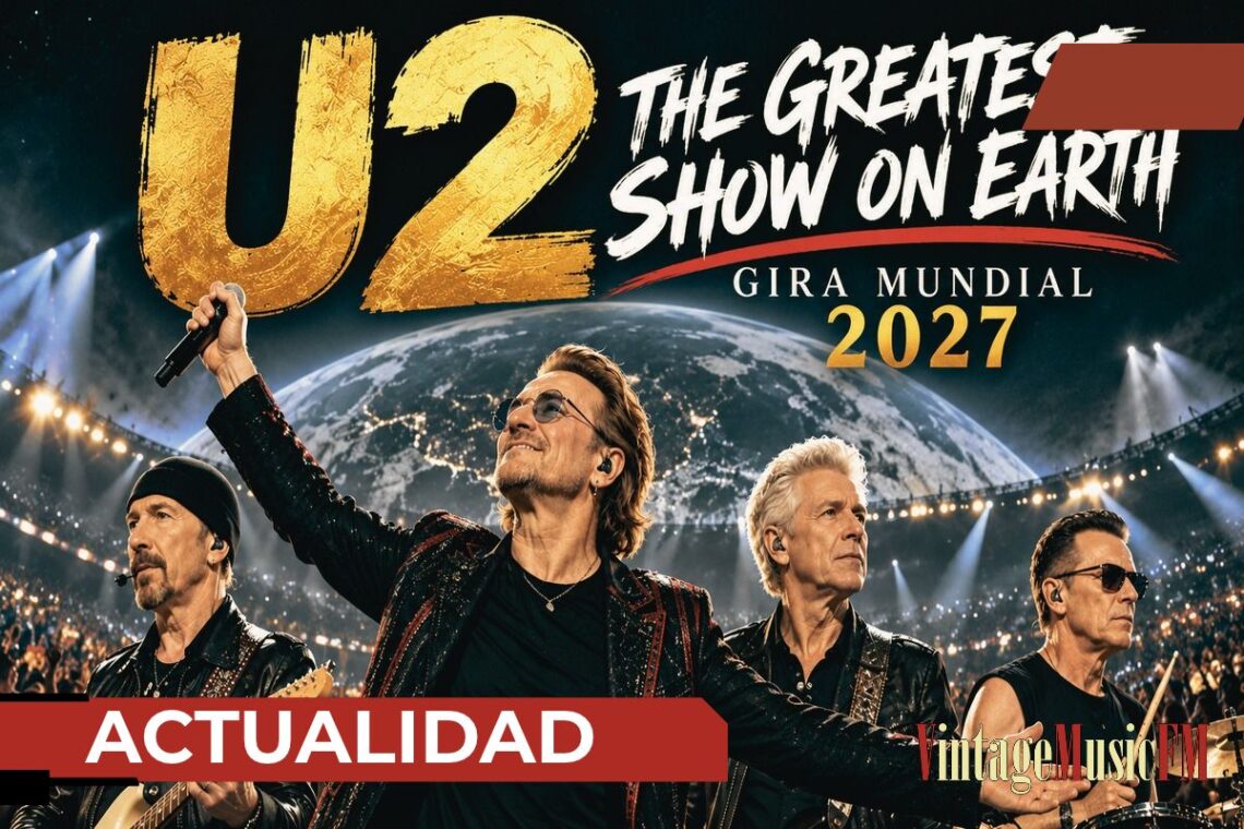 U2 anuncia su primera gira mundial en ocho años con ‘El mayor espectáculo del mundo